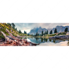 Textil Ersatzdruck Dramatischer Morgenblick Am See Panorama Motivvorschau
