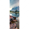Textil Ersatzdruck Dramatischer Morgenblick Am See Schmal Motivvorschau