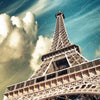 Textil Ersatzdruck Eifelturm In Paris Quadrat Zoom