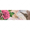 Textil Ersatzdruck Eifelturm Rosen Panorama Motivvorschau