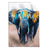 Textil Ersatzdruck Elefant Farben Der Wildnis Hochformat Produktvorschau Frontal