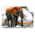 Textil Ersatzdruck Elefant Kraft Der Wildnis Querformat Produktvorschau Frontal