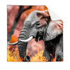 Textil Ersatzdruck Elefant Savannenzauber In Afrika Quadrat Produktvorschau Frontal