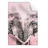 Textil Ersatzdruck Elefanten Harmonie In Pastell Hochformat Produktvorschau Frontal