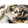 Textil Ersatzdruck Elegantes Gold Schwarzes Portraet Querformat Motivvorschau