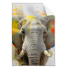 Textil Ersatzdruck Farbenexplosion Mit Elefant Hochformat Produktvorschau Frontal