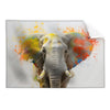 Textil Ersatzdruck Farbenexplosion Mit Elefant Querformat Produktvorschau Frontal