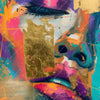 Textil Ersatzdruck Farbexplosion Portraet Florence Schmal Zoom