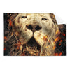 Textil Ersatzdruck Feuer Loewe Querformat Produktvorschau Frontal