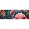 Textil Ersatzdruck Flamingo Dschungel Eleganz Panorama Motivvorschau