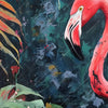 Textil Ersatzdruck Flamingo Dschungel Eleganz Panorama Zoom