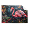 Textil Ersatzdruck Flamingo Dschungel Eleganz Querformat Produktvorschau Frontal