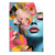 Textil Ersatzdruck Florales Frauenportraet Erika Hochformat Produktvorschau Frontal