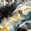 Textil Ersatzdruck Fluid Art Duftende Blueten Panorama Zoom