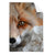 Textil Ersatzdruck Friedlicher Fuchs Und Blumen Hochformat Produktvorschau Frontal