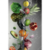 Textil Ersatzdruck Frische Gemuese Explosion Hochformat Motivvorschau