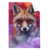 Textil Ersatzdruck Fuchs In Farbnebel Hochformat Produktvorschau Frontal