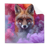 Textil Ersatzdruck Fuchs In Farbnebel Quadrat Produktvorschau Frontal