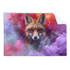Textil Ersatzdruck Fuchs In Farbnebel Querformat Produktvorschau Frontal