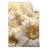 Textil Ersatzdruck Funkelnde Blumen In Gold Hochformat Produktvorschau Frontal