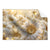 Textil Ersatzdruck Funkelnde Blumen In Gold Querformat Produktvorschau Frontal