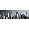 Textil Ersatzdruck Futuristische Skyline Panorama Motivvorschau