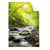 Textil Ersatzdruck Gebirgsfluss Im Wald Hochformat Produktvorschau Frontal