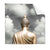 Textil Ersatzdruck Goldene Buddha Statue Quadrat Produktvorschau Frontal