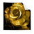 Textil Ersatzdruck Goldene Rose Quadrat Produktvorschau Frontal