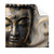 Textil Ersatzdruck Goldener Buddha Fluid Art Quadrat Produktvorschau Frontal
