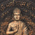 Textil Ersatzdruck Goldener Buddha No 2 Hochformat Zoom