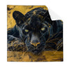 Textil Ersatzdruck Goldener Panther Quadrat Produktvorschau Frontal