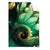 Textil Ersatzdruck Gruene Spiralblaetter Hochformat Produktvorschau Frontal