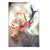 Textil Ersatzdruck Hirsch Blumen Hochformat Produktvorschau Frontal