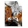 Textil Ersatzdruck Hochlandrinder Harmonie Der Natur Hochformat Produktvorschau Frontal