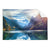 Textil Ersatzdruck Idyllischer Bergsee Im Gebirge Querformat Produktvorschau Frontal
