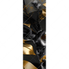 Textil Ersatzdruck Junger Hirsch Und Goldblumen Schmal Motivvorschau