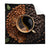 Textil Ersatzdruck Kaffee Mit Blattdekoration Quadrat Produktvorschau Frontal