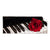 Textil Ersatzdruck Klavier Rose Panorama Produktvorschau Frontal