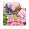 Textil Ersatzdruck Kraeuter Blumen Quadrat Produktvorschau Frontal
