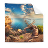 Textil Ersatzdruck Kuestenlandschaft Mit Altem Baum Quadrat Produktvorschau Frontal