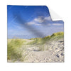 Textil Ersatzdruck Kuestenwanderung Durch Sandduenen Quadrat Produktvorschau Frontal