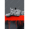 Textil Ersatzdruck Leopard Eleganz Trifft Abstraktion Hochformat Motivvorschau