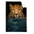 Textil Ersatzdruck Leopard Im Wasser Hochformat Produktvorschau Frontal