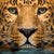 Textil Ersatzdruck Leopard Im Wasser Hochformat Zoom