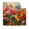 Textil Ersatzdruck Leuchtende Fruehlingsblumen Quadrat Produktvorschau Frontal