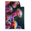Textil Ersatzdruck Leuchtende Quallen Unter Wasser Hochformat Produktvorschau Frontal