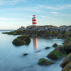 Textil Ersatzdruck Leuchtturm An Der Nordsee Querformat Zoom