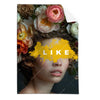 Textil Ersatzdruck Like Florales Portraet Hochformat Produktvorschau Frontal