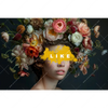 Textil Ersatzdruck Like Florales Portraet Querformat Motivvorschau